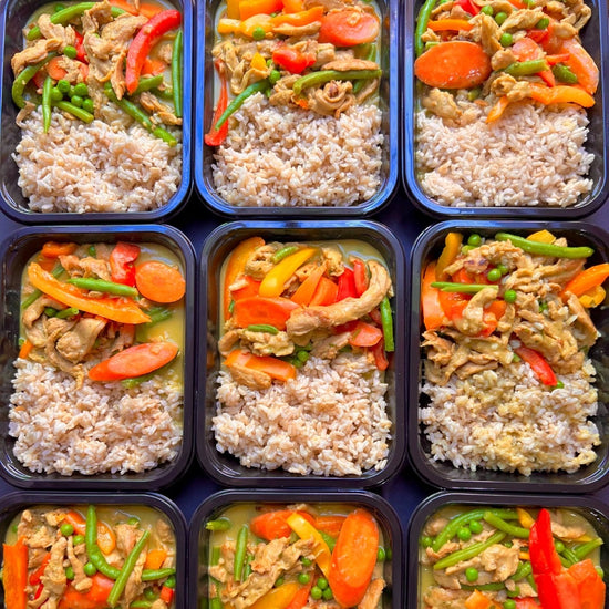 Fierce Fuel Bangkok Green Curry prepped meals delivered to Squamish.