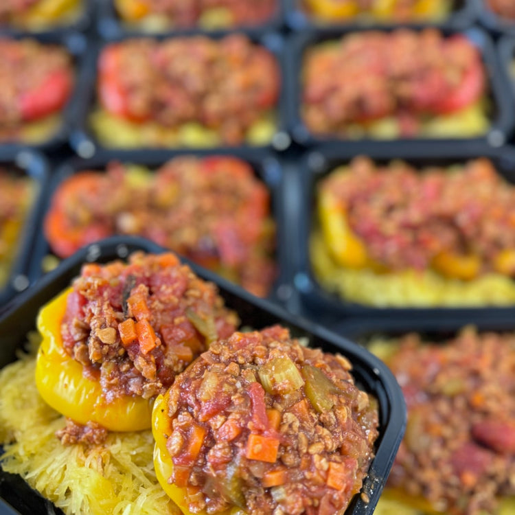 Close-up of meal trays with Fierce Fuel&