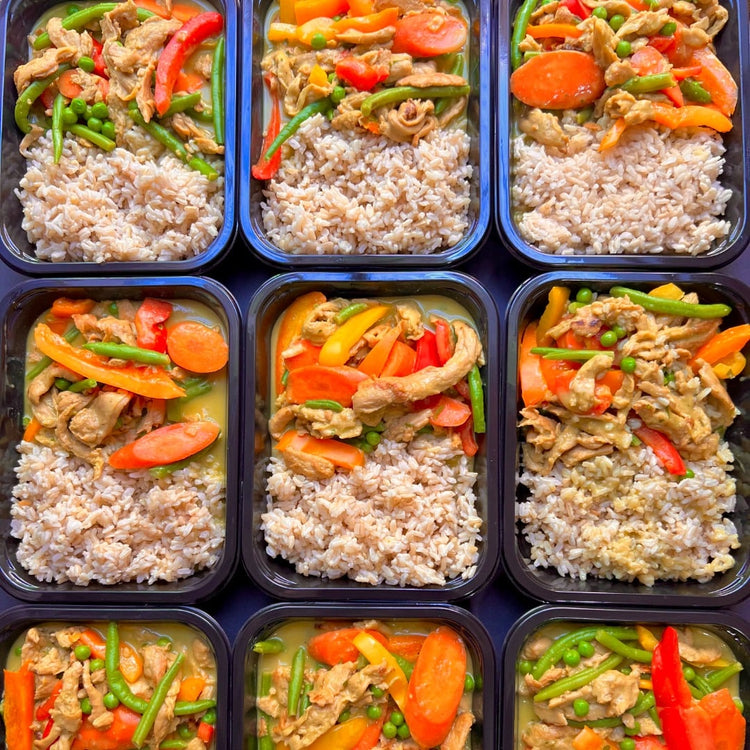 Fierce Fuel Bangkok Green Curry prepped meals delivered to Squamish.