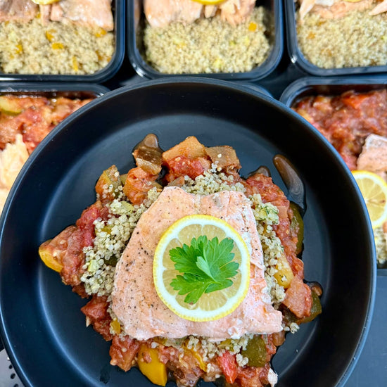 Salmon Quinoa + Ratatouille