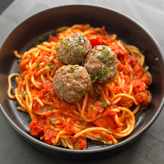 Spaghetti + Meatballs